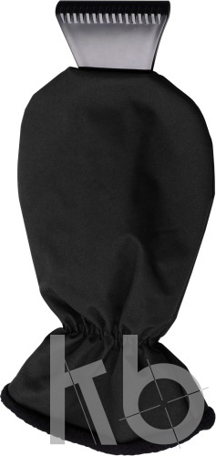 ABS ice scraper and polyester glove