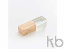 USB 2.0- флешка на 512 Мб кристалл дерево