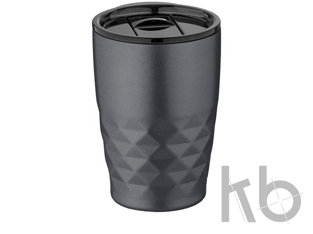 Кружка Geo с вакуумной изоляцией, серый Вакуумная кружка с крышкой «Geo»