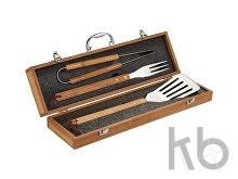 Набор для барбекю в бамбуковой подарочной коробке «Well-done»