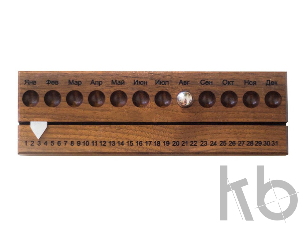 Вечный календарь, орех