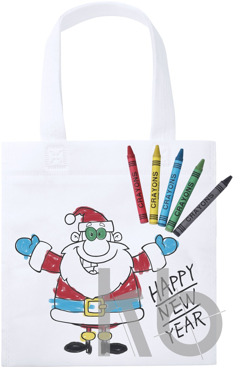 colouring shopping bag