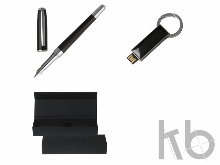 Подарочный набор: USB-флешка на 16 Гб, ручка перьевая