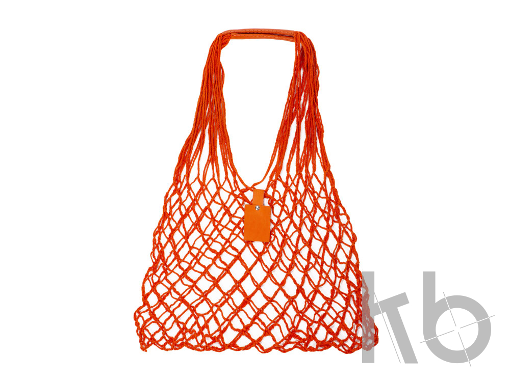 Авоська «Dream» из натурального хлопка с кожаными ручками, 25 л