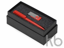 Подарочный набор Qumbo с ручкой и флешкой