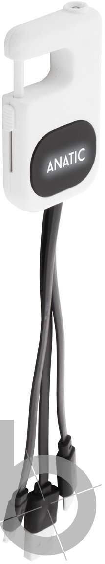 Кабель-брелок micro USB, USB-C и Lightning