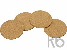 Набор костеров из пробки в хлопковом мешке «Bali»