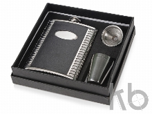 Набор: фляжка, воронка, 4 стаканчика «Салерно»