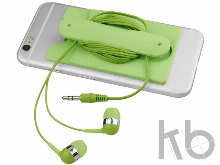 Набор: наушники, бумажник для телефона