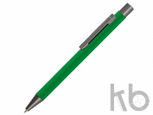 Ручка металлическая шариковая «Straight Gum» soft-touch с зеркальной гравировкой