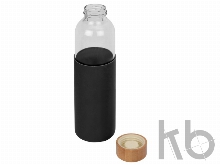 Стеклянная бутылка для воды в силиконовом чехле «Refine»