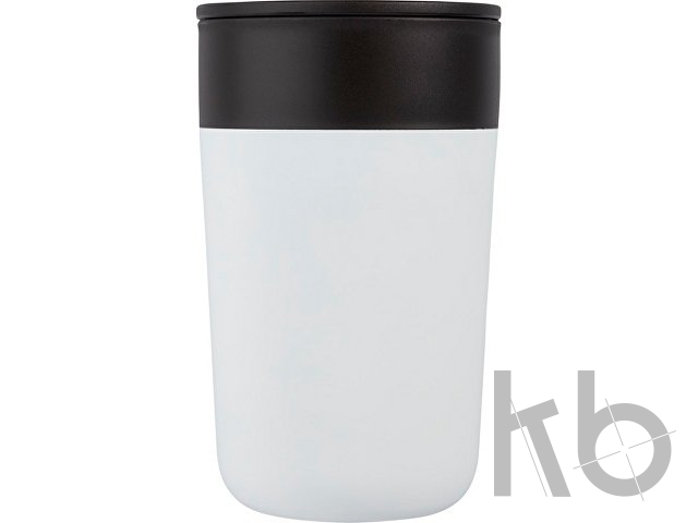 Кружка Nordia объемом 400 мл из переработанных материалов с двойными стенками, белый Кружка с двойными стенками «Nordia», 400 мл