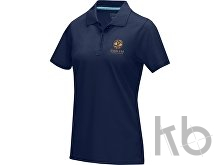 Рубашка поло «Graphite» из натуральных материалов, женская