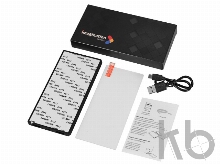 Портативное зарядное устройство «Render» с закаленным стеклом, 5000 mAh