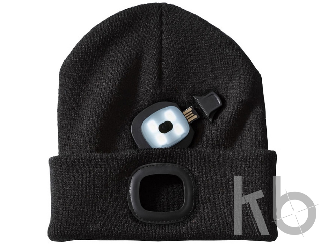 Лыжная шапка со светодиодом