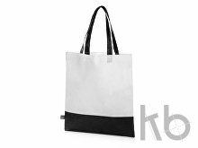 Сумка-шоппер двухцветная Reviver из нетканого переработанного материала RPET