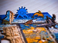 Деревянный пазл «Цветок в душе», 220 деталей