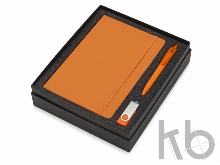 Подарочный набор Vision Pro Plus soft-touch с флешкой, ручкой и блокнотом А5