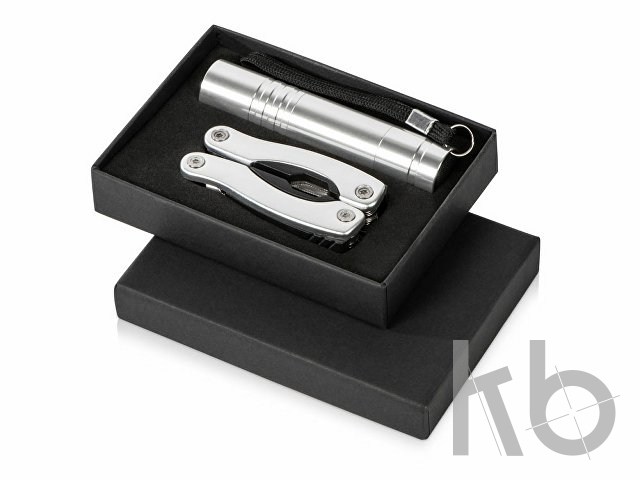 Подарочный набор «Scout» с многофункциональным ножом и фонариком