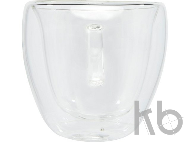 Стеклянный стакан «Manti» с двойными стенками и подставкой, 100 мл, 2 шт