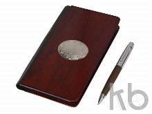 Подарочный набор «Браун»: визитница, ручка шарикровая