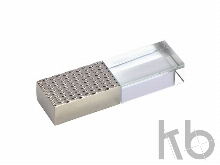 USB 2.0- флешка на 32 Гб кристалл в металле