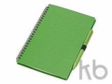 Блокнот А5 «Toledo M» с обложкой из пшеницы и пластика и шариковой ручкой