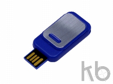USB 2.0- флешка промо на 64 Гб прямоугольной формы, выдвижной механизм