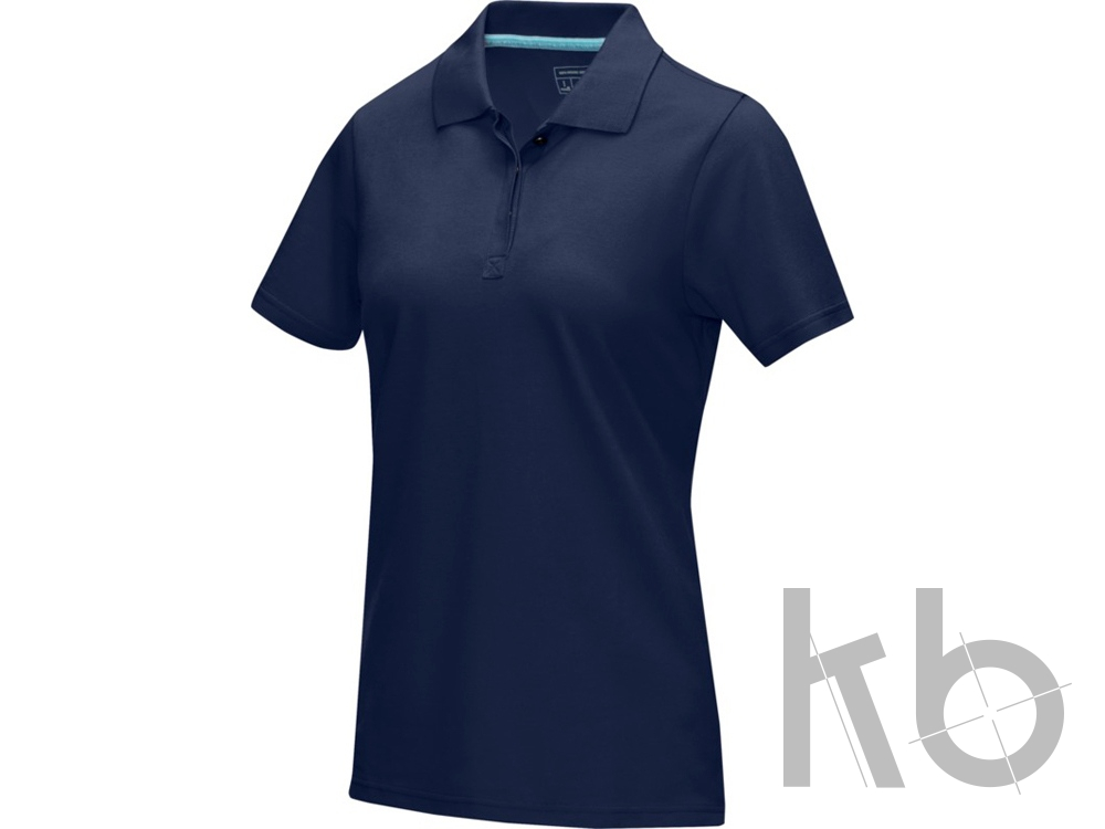 Рубашка поло «Graphite» из натуральных материалов, женская