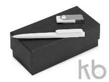 Подарочный набор Qumbo с ручкой и флешкой