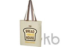 Эко-сумка «Rainbow» из переработанного хлопка с передним карманом