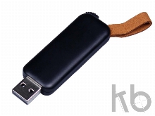 USB 3.0- флешка промо на 64 Гб прямоугольной формы, выдвижной механизм
