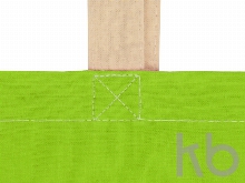 Сумка для шопинга «Twin» двухцветная из хлопка, 180 г/м2