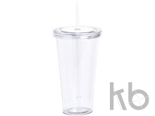 Стакан с трубочкой