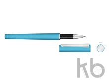 Ручка металлическая роллер «Brush R GUM» soft-touch с зеркальной гравировкой