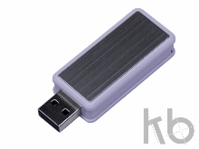 USB 2.0- флешка промо на 8 Гб прямоугольной формы, выдвижной механизм