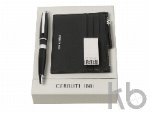 Подарочный набор: картхолдер, зажим для денег, ручка шариковая