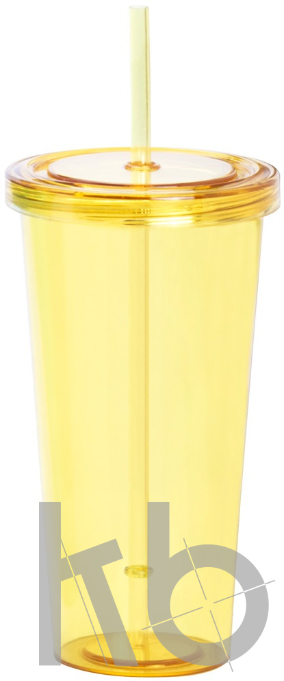 Стакан с трубочкой