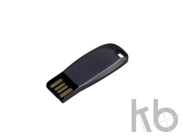USB 2.0- флешка на 16 Гб компактная с мини чипом и овальным отверстием
