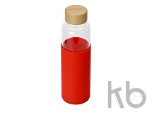 Стеклянная бутылка для воды в силиконовом чехле «Refine»