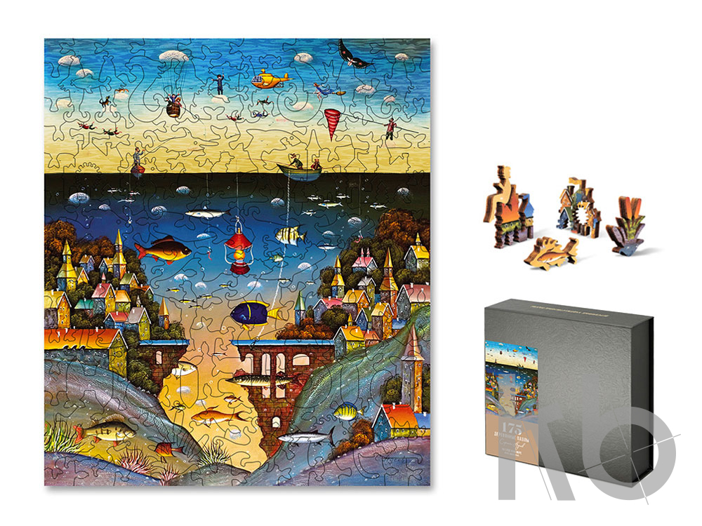 Деревянный пазл «На суше и на море», 175 деталей