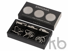 Набор из 3 металлических головоломок в мешочках «Enigma»