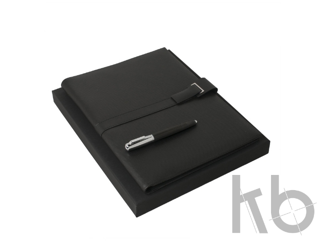 Подарочный набор: папка с бумажным блоком А4, ручка-роллер