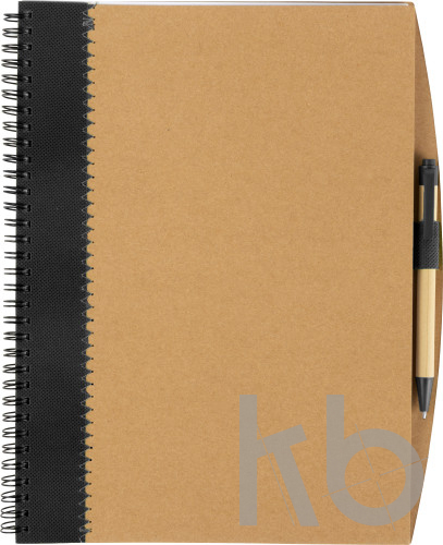 Cardboard notebook