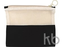 Косметичка «Mesh» хлопковая с сетчатой вставкой
