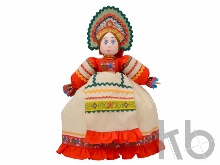 Подарочный набор «Деревенские вечера»: кукла на чайник, чайник заварной с росписью