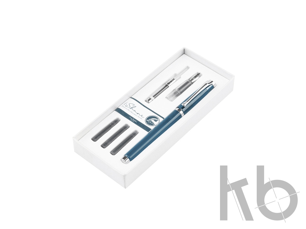 Набор «I-Share»: ручка роллер, сменная насадка с пером, чернила