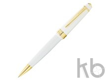 Ручка пластиковая шариковая «Bailey Light Polished White Resin and Gold Tone»