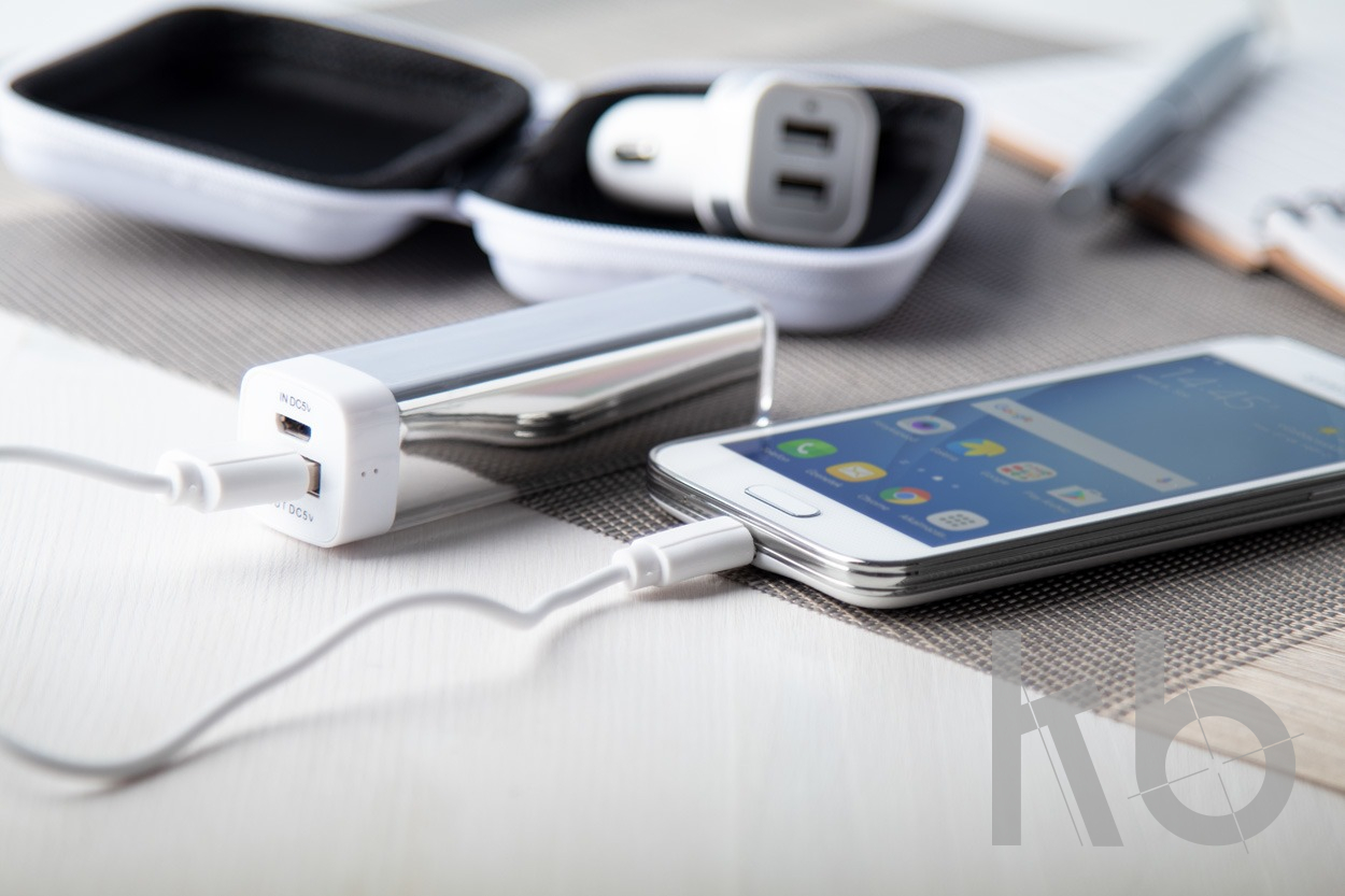 USB charger and power bank set