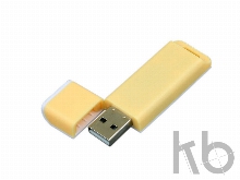 USB 2.0- флешка на 4 Гб с оригинальным двухцветным корпусом